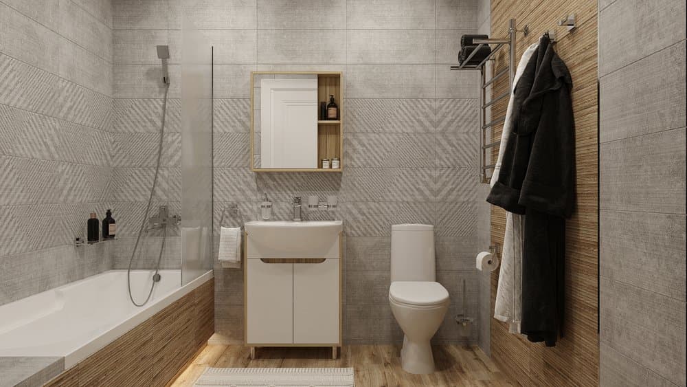 Materiál až ke dveřím - rekonstrukce koupelny krok 05