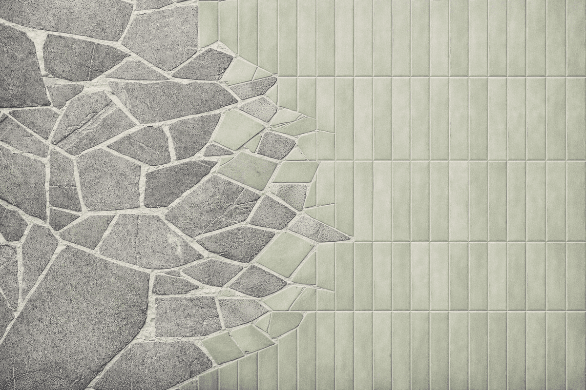 Moderní koupelna s obklady a přírodním kamenem - realizace Ostrava